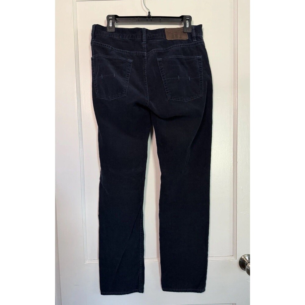 Polo Ralph Lauren 650 Straight Corduroy Pants Mens 31x30 Navy Blue Cotton Y2K